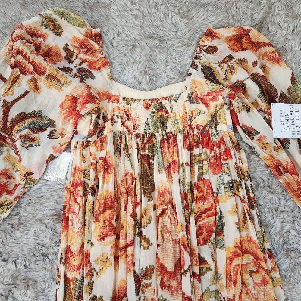 Free People Timeless Tapestry Maxi Dress In Antique‎ Combo Women's Size XS - Picture 14 of 16